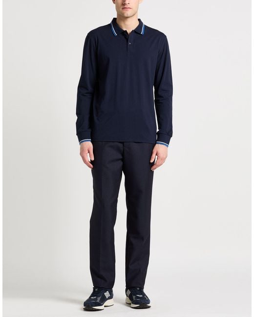 Cashmere Company Blue Polo Shirt for men