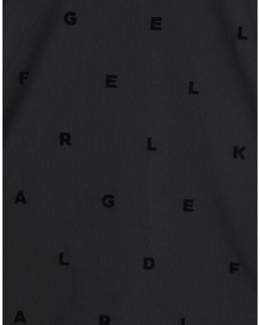 Karl Lagerfeld Black Top Polyester, Elastane