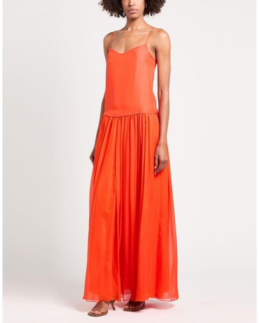 Forte_forte Red Maxi Dress Silk