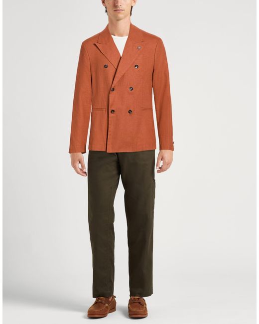 Officina 36 Orange Blazers for men