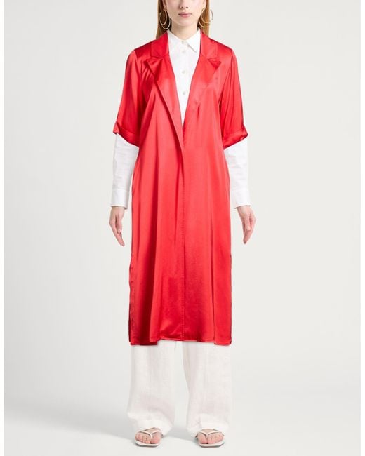 Anonyme Designers Red Overcoats & Trench Coats