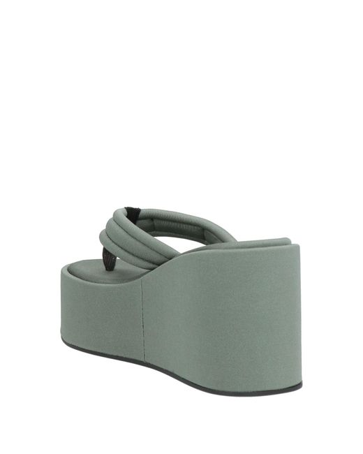 Coperni Green Thong Sandal