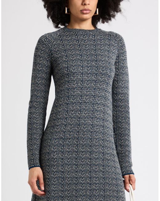 Siyu Gray Midi Dress Merino Wool