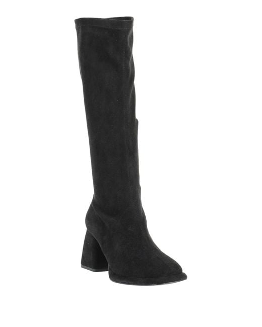 Emanuélle Vee Black Boot Textile Fibers