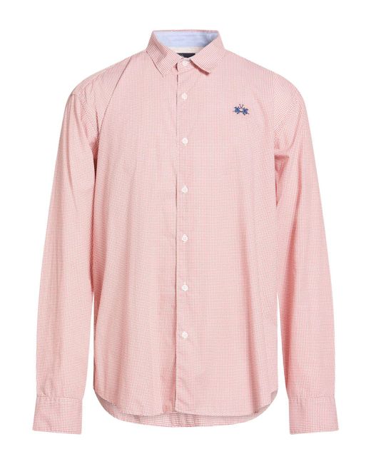 La Martina Pink Shirt for men