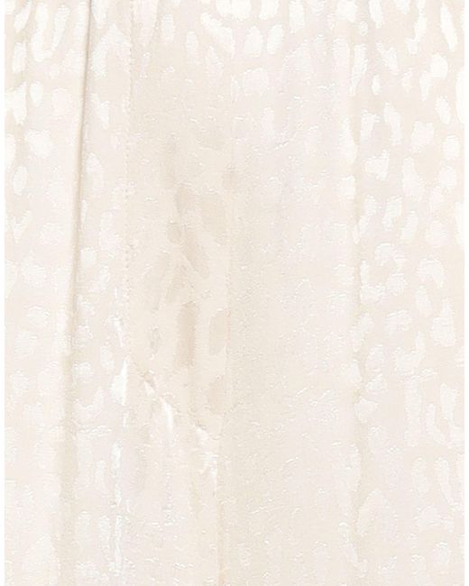 Jucca White Cream Pants Polyester
