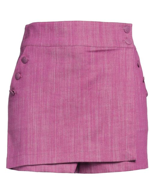 Jijil Pink Shorts & Bermuda Shorts Cotton, Polyester, Elastane