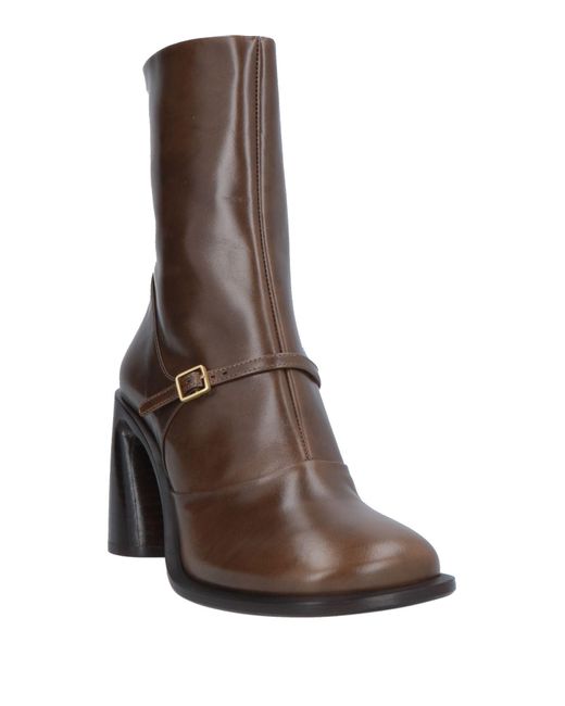 Rochas Brown Ankle Boots