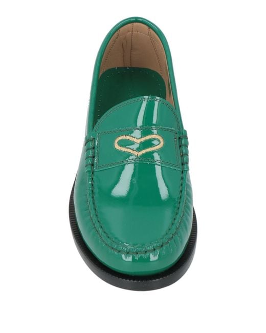 A.Bocca Green Loafers Leather