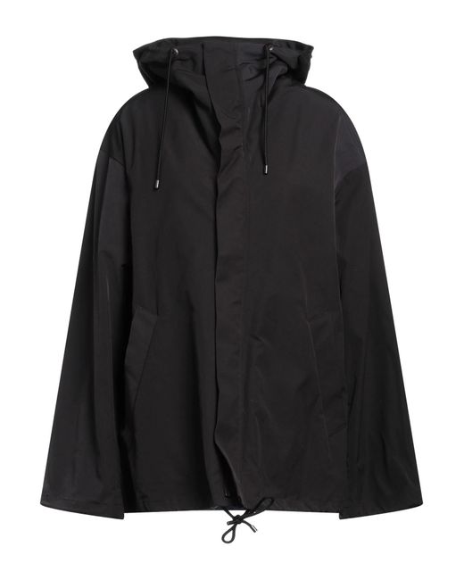 Auralee Black Overcoat & Trench Coat