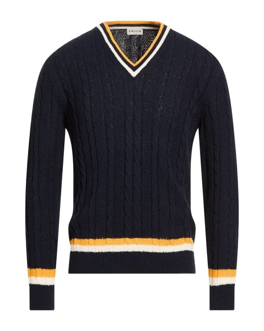 GALLIA Blue Sweaters for men