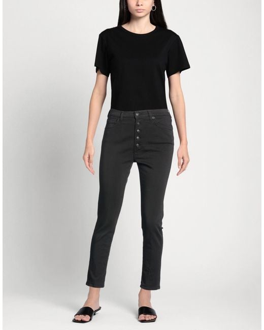People Black Pants Cotton, Elastomultiester, Elastane