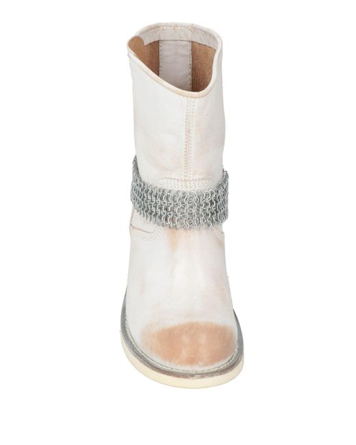 Cult White Ankle Boots