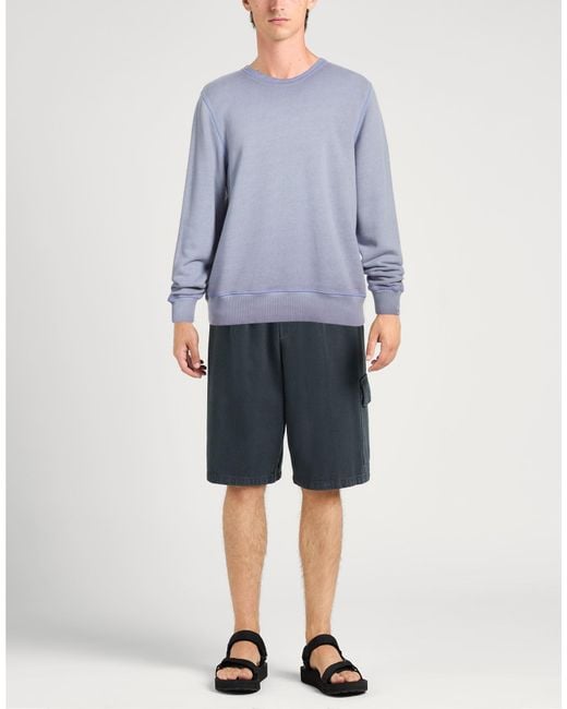 Rag & Bone Blue Lilac Sweatshirt Cotton, Polyester for men