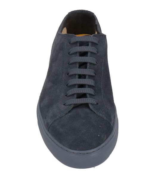 Doucal's Blue Sneakers Leather for men