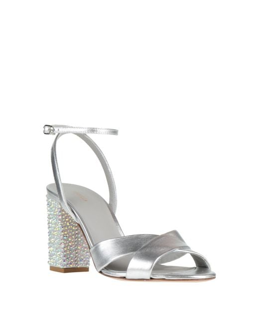 Le Silla White Sandals Leather