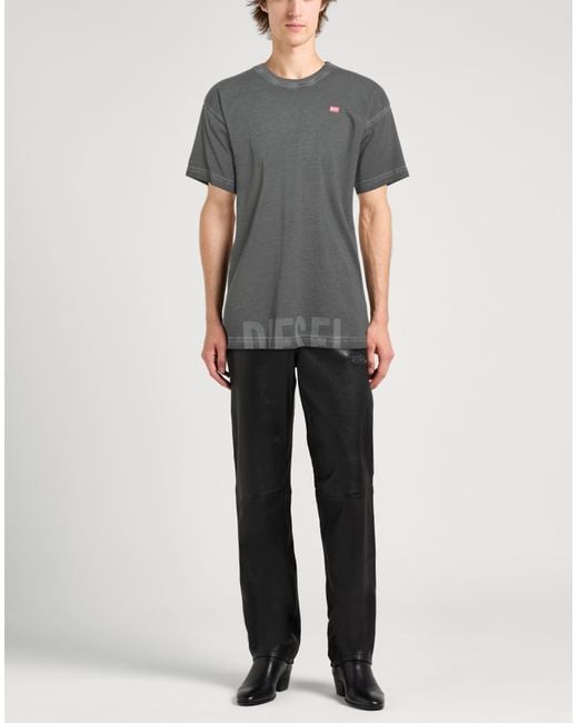 DIESEL Gray T-Shirt for men