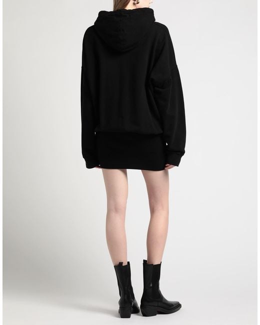 DSquared² Black Mini Dress Cotton, Elastane