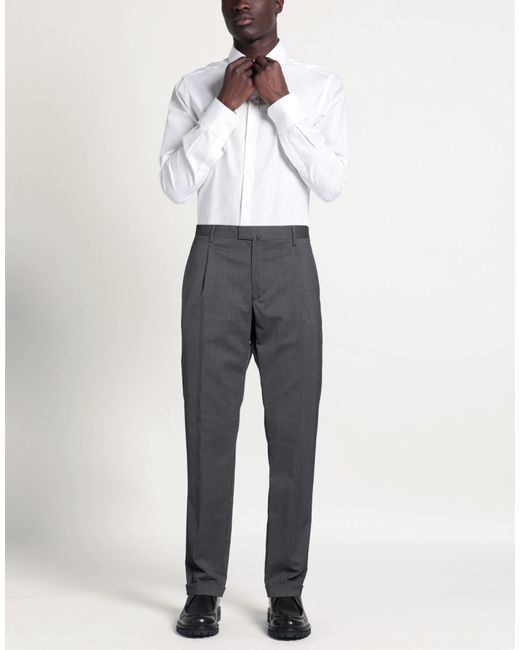 Briglia 1949 Gray Pants Virgin Wool, Polyester, Elastane for men