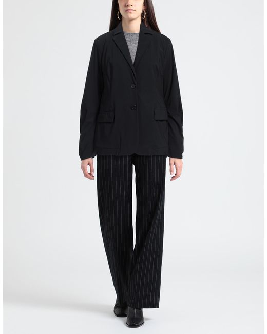 VIRNA DRÒ® Black Blazer Polyamide, Elastane