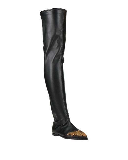 Etro Black Boot Leather
