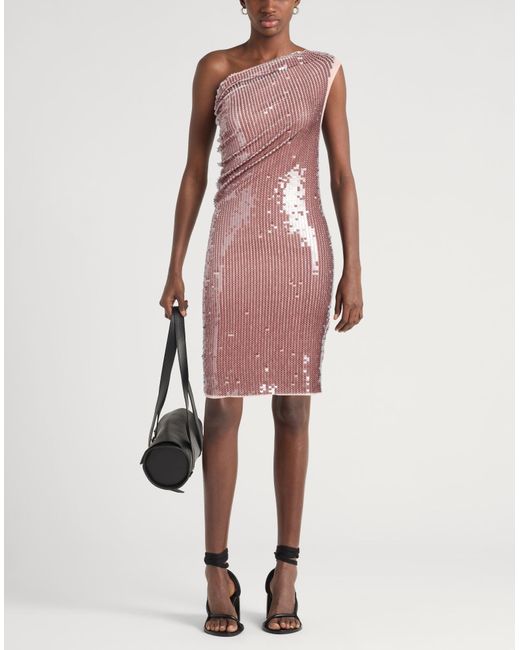 strapless open back dress Rick Owens Purple Oil-slick Bodice Gown