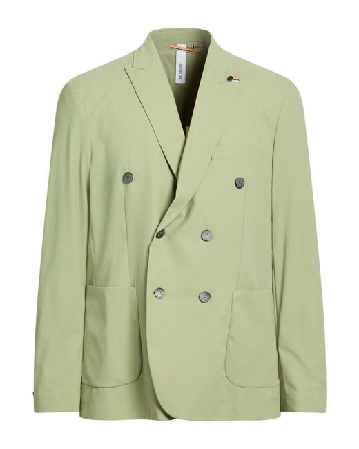 DISTRETTO 12 Green Blazer for men