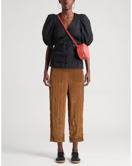 Hache Brown Pants Viscose, Polyamide