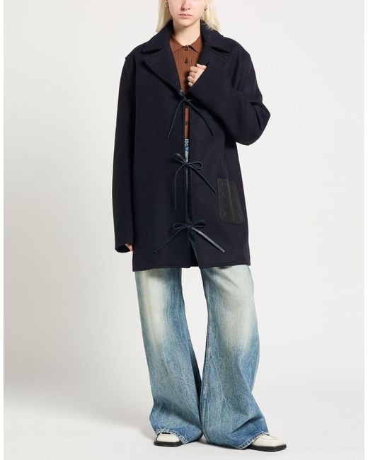 Loewe Black Midnight Coat Wool
