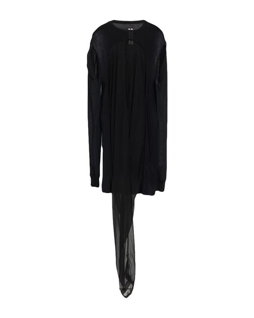 Rick Owens Black Mini Dress
