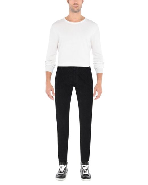 Daniele Alessandrini Blue Pants Cotton, Elastane for men