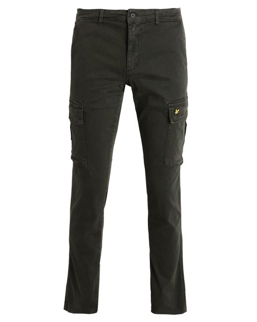 Lyle & Scott Gray Pants Cotton, Elastane for men