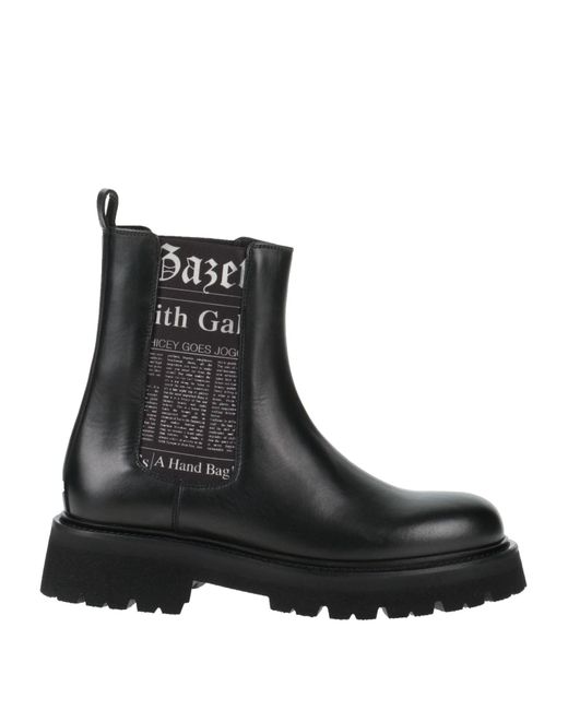John Galliano Black Ankle Boots for men