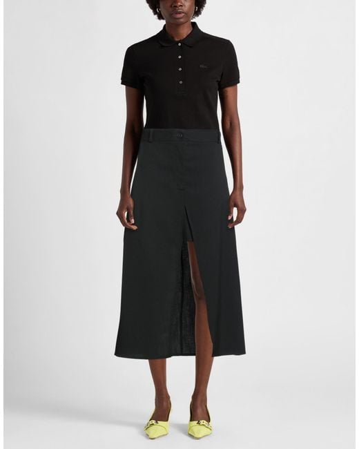 Dixie Black Midi Skirt Polyester, Elastane, Viscose