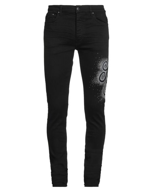 Amiri Black Jeans Cotton, Elastomultiester, Elastane for men