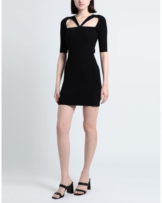 Ganni Black Mini Dress