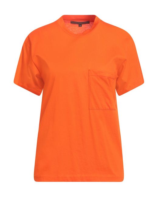 Sofie D'Hoore Orange T-Shirt Cotton