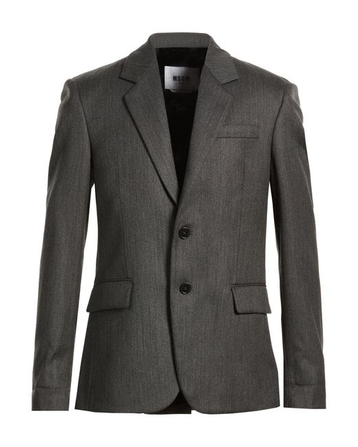 MSGM Black Blazer for men