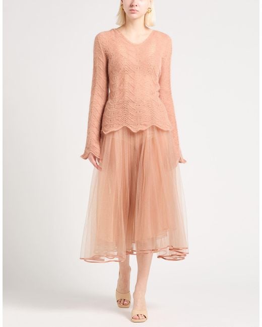 Twinset Pink Sweater Polyamide, Mohair Wool, Wool