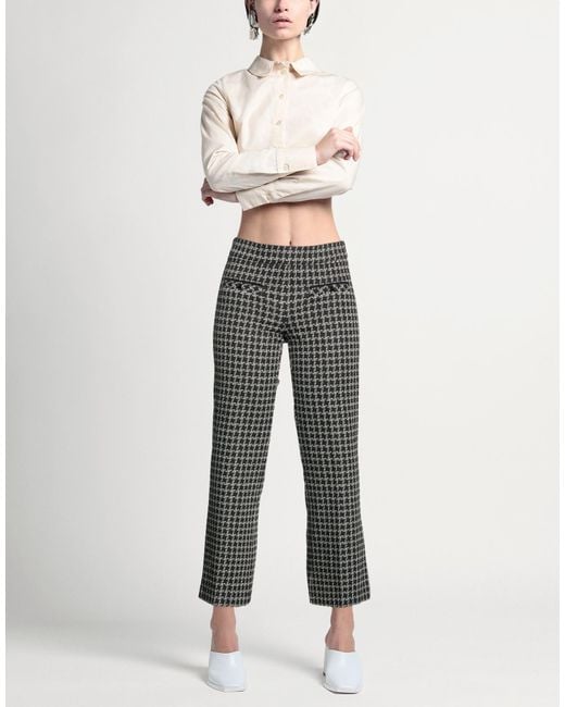Cambio Gray Pants Viscose, Polyamide, Elastane