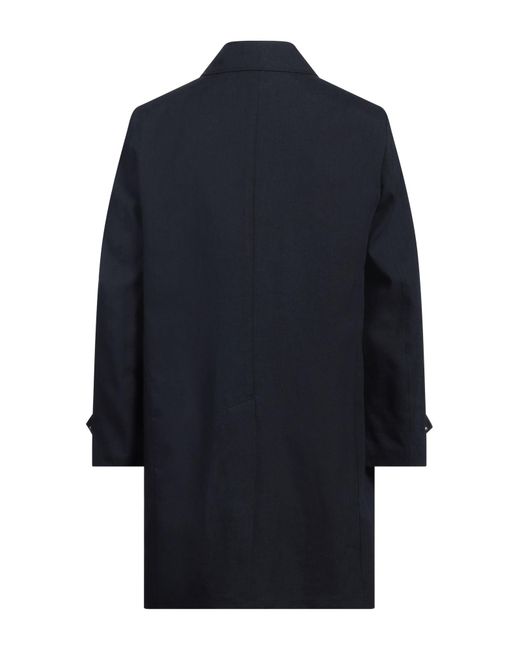 Boglioli Blue Overcoat & Trench Coat Linen for men