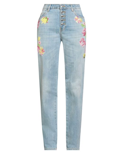 ERMANNO FIRENZE Blue Jeans Cotton, Polyamide, Polyester