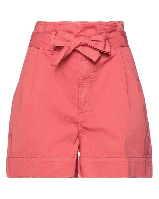 People Pink Shorts & Bermuda Shorts Cotton, Elastane