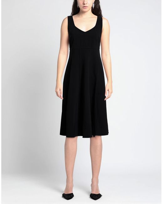 MARCIANO BY GUESS Black Midi Dress