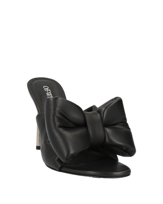 Off-White c/o Virgil Abloh Black ? Allen Bow Leather Sandal