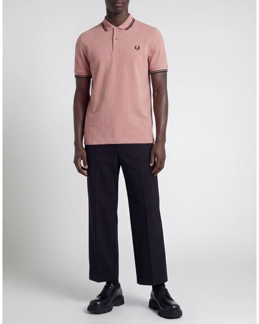 FRED PERRY x COMME des GARÇONS Pink Polo Shirt for men