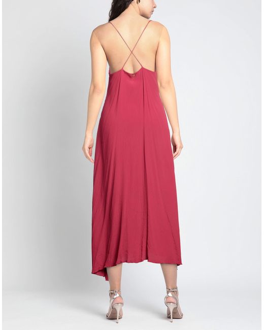 Manila Grace Red Maxi Dress