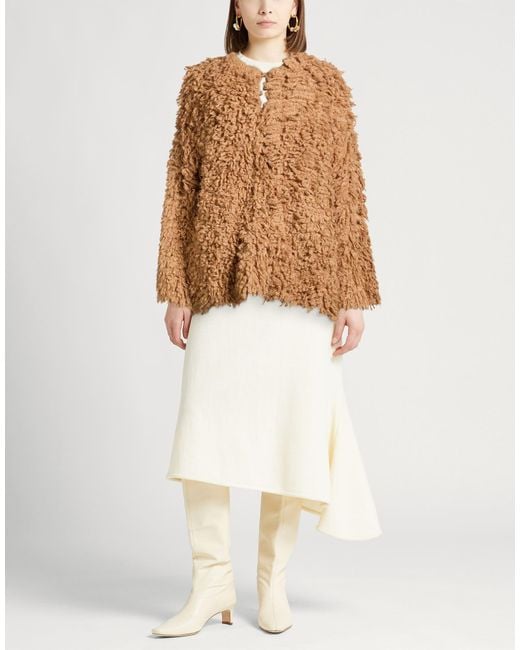 Pinko Brown Shearling & Teddy