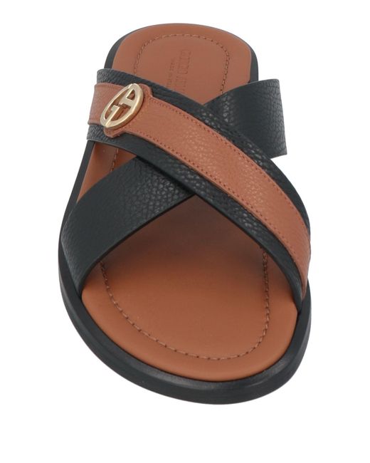 Giorgio Armani Brown Sandals for men