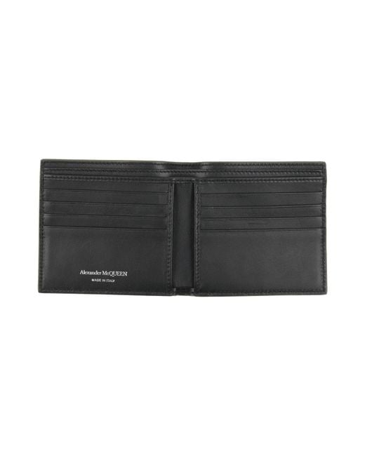 McQueen Green Military Wallet Leather for men